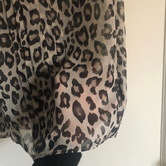 New with tags ASOS leopard print semi sheer top size xs 6uk - Picture 7 of 7